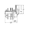 Draft Wavin Future K1 elbow with hold-down nut, for plumbing fixture, d - 16 x 1/2"x 60 [Code number: 25504220]