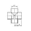 Draft Wavin PVC Pressure Pipe systems Cross piece, PVC-U, PN10, d - 90 [Code number: 20140414]