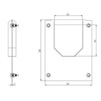 Draft Hauraton RECYFIX MONOTEC 100 Connection plate with screw set, galvanised, channel type 280 (price on request) [Code number: 36037]