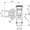 Draft VIEGA Profipress Return pipe screw fitting, d 15х1/2" [Code number: 326357]