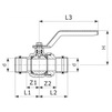 Draft VIEGA Profipress Ball valve, d 15 (18) [Code number: 590444]