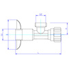 Draft VALTEC Seat valve for connection of sanitary devices, d - 1/2"х1/2" [Code number: VT.281.GBC.0404]