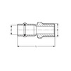 Draft VALTEC Adapter union, stainless steel, with male thread, d - 12х1/2" [Code number: VTi.901.I.001204]