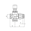 Draft VALTEC Bypass differential valve straight/angled, for high flow capacity, G - 3/4" [Code number: VT.623.G.05]