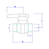 Draft VALTEC PPR Ball valve (for hot water supply), d - 20 [Code number: VTp.743.0.020]