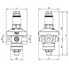Draft VALTEC Pressure reducer, adjustable, membranous, from 1 to 7 bar, d - 3/4" [Code number: VT.085.N.0507]