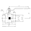 Draft VALTEC Ball valve BASIC, female-female, d - 3" (ENOLGAS) (price on request) [Code number: S.214]
