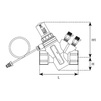 Draft VALTEC Automatic differential pressure regulator adjustable, 5-50 kPa, G - 1/2" [Code number: VT.043.G.0401]