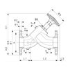 Draft VIEGA Easytop XL Slanted seat valve (free-​flow valve), bronze, d 50 [Code number: 757052]
