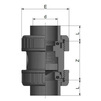 Draft [TEMPORARILY NOT SUPPLIED] - EFFAST Check Valve Plain Sockets with viewing window, EPDM, d 20 [Code number: 4w0418 / CDRCVT0200]