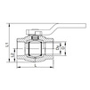 Draft RTP ALPHA PP-R Ball valve, full flow, white, d - 50 [Code number: 10579]