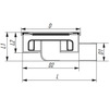 Draft RTP BETA Drain horizontal, white, d - 50 (150х150 mm) [Code number: 36581]