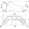 Draft Tatpolymer Entrance element TP-87/C terracotta [Code number: 1d0094 / 52531]