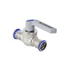 Photo [NO LONGER PRODUCED. REPLACEMENT: 94953] - Geberit Mapress ball valve with actuator lever, d 18 [Code number: 94943]