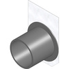 Photo Hauraton FASERFIX KS 150 End cap with PE outlet DN 150, type 020, stainless steel (price on request) [Code number: 11596]