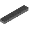 Photo Hauraton RECYFIX STANDARD 150 Combined article, class C 250, type 100 with GUGI-ductile iron mesh grating MW 15/25, black, locked, 1000x210x100 mm (price on request) [Code number: 40141]