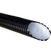 Photo Wavin drain-pipe double-walled, socketless, PP, class S, holes along arc 120°, length 6 m, d - 200 [Code number: 23760008]