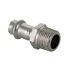 Photo VALTEC Adapter union, stainless steel, with male thread, d - 12х1/2" [Code number: VTi.901.I.001204]