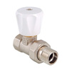 Photo COMPACT VALTEC straight (light) radiator valve, d - 1/2" [Code number: VT.008.LN.04]