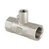 Photo VALTEC T-piece for connection of a temperature sensor, female-female-female, M10, d - 1/2", d1 - 1/2" [Code number: VTr.250.N.0004]