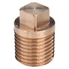 Photo VIEGA Gunmetal fittings Plug, quadratic, bronze, R 1 1/2" [Code number: 268190]