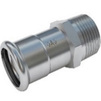 Photo IBP B-Press Inox Male Straight Connector, stainless steel 304, d - 15, d1 - 3/4" [Code number: PS24243G0150600]