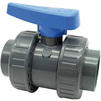 Photo EFFAST Double union ball valve plain socket, EPDM, d 20 [Code number: 4w0172 / BDRBVD0200]