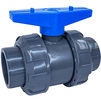 Photo Aquaviva Ball valve for general use (TPV seal, EPDM rest) with socket end, PVC-U, d - 20, PN16 (Russia) [Code number: 1w0241 / AQVBVD020]