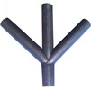 Photo AlphaPipe Double branch welded 45° 4-segment, PE100, SDR 11, d125 [Code number: 7w0174]