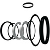 Photo COMER O-ring set for ball valves серии BVI - 9 pc, FPM, d - 40-1 1/4" [Code number: BIG/F040PVC]