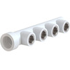 Photo RTP ALPHA PP-R Manifold, d - 32, d1 - 1/2, white, with female thread, 4 inlets [Code number: 18035]