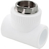 Photo RTP ALPHA PP-R Combined T-piece, with female thread, white, d - 40, d1 - 1 1/4" [Code number: 10750]