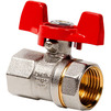 Photo RTP SIGMA Ball valve brass, female/female, PN 25, butterfly handle, d - 1'' [Code number: 25821]