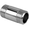 Photo RTP SIGMA Extension brass double-sided, male/male, nickel-plated, d - 21, d1 - 1/2", L - 100 mm [Code number: 33274]
