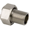 Photo RTP SIGMA Threded connection brass for connecting a water meter, nickel-plated, d - 1/2", L - 29,5 mm [Code number: 34682 (RTP SIGMA)]