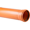 Photo RTP BETA ORANGE Smooth pipe, PP-B, for outdoor sewage, SN 4, with socket, d - 110*3,4, length 5 m, price for 1 pc [Code number: 11214]