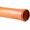 Photo RTP BETA ORANGE Smooth pipe, PP-B, for outdoor sewage, SN 4, with socket, d - 160*4,9, length 0,5 m, price for 1 pc [Code number: 11217]