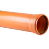 Photo RTP BETA ORANGE Smooth pipe, PP-B, for outdoor sewage, SN 4, with socket, d - 200*6,2, length 0,5 m, price for 1 pc [Code number: 11225]