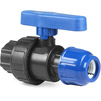 Photo RTP GAMMA Ball valve compression, female thread/collet, for PE pipes, PP, d - 20, d1 - 3/4" [Code number: 14393]
