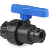Photo RTP GAMMA Ball valve compression, for PE pipes, female thread/female thread, PP, d - 1", d1 - 1" [Code number: 15464]