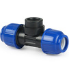 Photo RTP GAMMA T-piece compression, PN 16, PP, d - 20, d1 - 1/2", with female thread, for PE pipes [Code number: 11598]