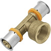 Photo KAN-therm ultraPRESS T-piece brass with female thread, press connection, d 16, Rp 1/2" [Code number: 1009258000]