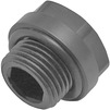 Photo KAN-Therm PP Plug short with gasket, male thread, G 1/2'' (black)  [Code number: 1700250001]