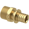 Photo RTP DELTA Axial coupling, brass, male thread, individual packaging, yellow, d - 25, d1 - 1/2" [Code number: 34783]