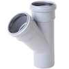 Photo Uponor HTP T-piece 45˚ for sewage with sockets, gray, d - 110, d1 - 110 [Code number: 1051235]