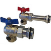 Photo Uponor Usystems Ball valve corner, d - 1"male, d1 - 3/4"female, set [Code number: 1135964]