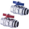Photo Uponor Usystems Ball valve, d - 1"male, d1 - 1"female, set [Code number: 1135962]