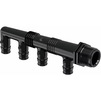 Photo Uponor Q&E Manifold with male thread, PPSU, G - 3/4"male, 4 outlets d 16, 45+35 mm [Code number: 1008715]