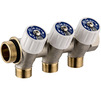 Photo Uponor Usystems Manifold SH, with valves male/female, d - 1", outlets 2x1/2"male, 38mm [Code number: 1135953]