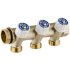 Photo Uponor Usystems Manifold SH, with valves male/female, d - 1", outlets 3x1/2"male, 50mm [Code number: 1135957]